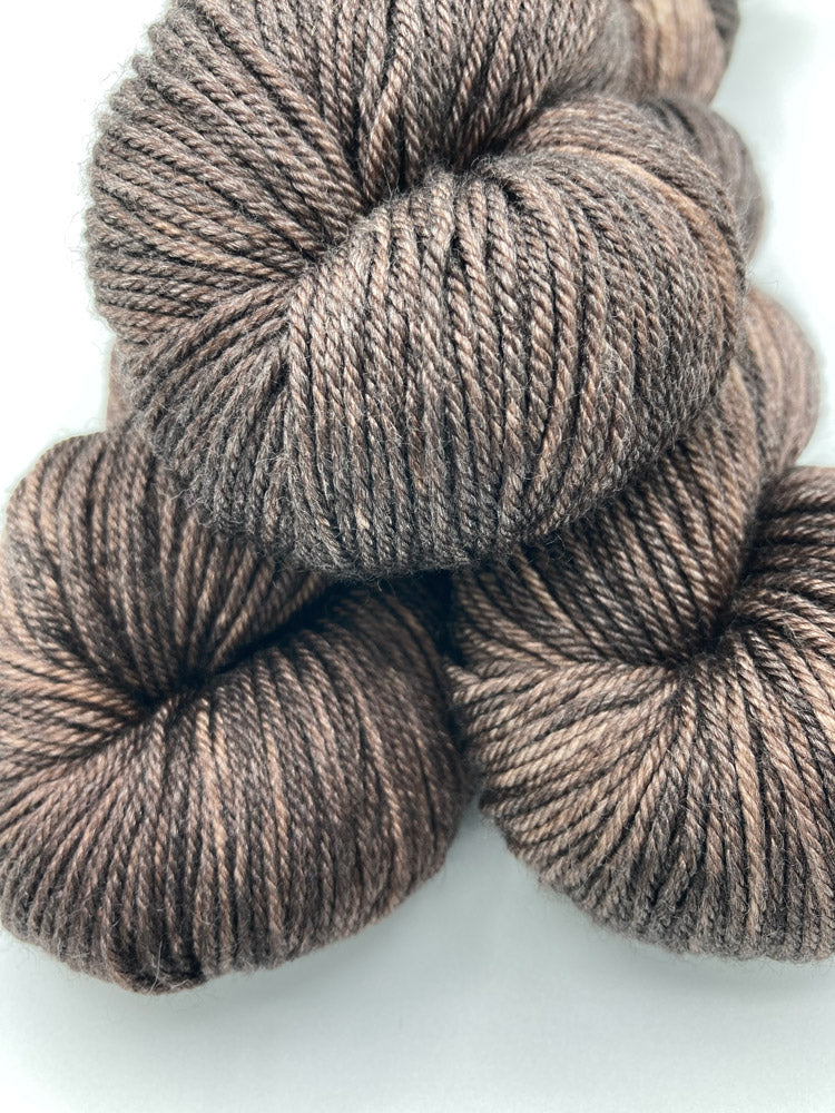 Hand dyed Tweed yarn D.K. Weight, 4 ply, 231 yards