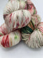 Three twisted hanks of Country Christmas silk blend yarn by Red Door Fibers (tonal)